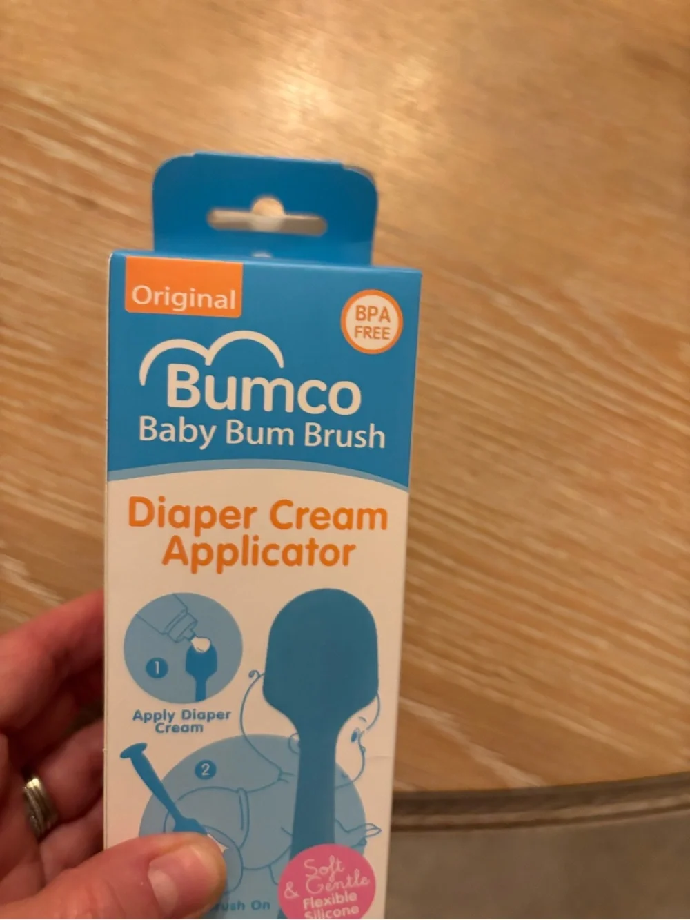 Baby Bum Brush Diaper Cream Applicator - Blue - new inbox